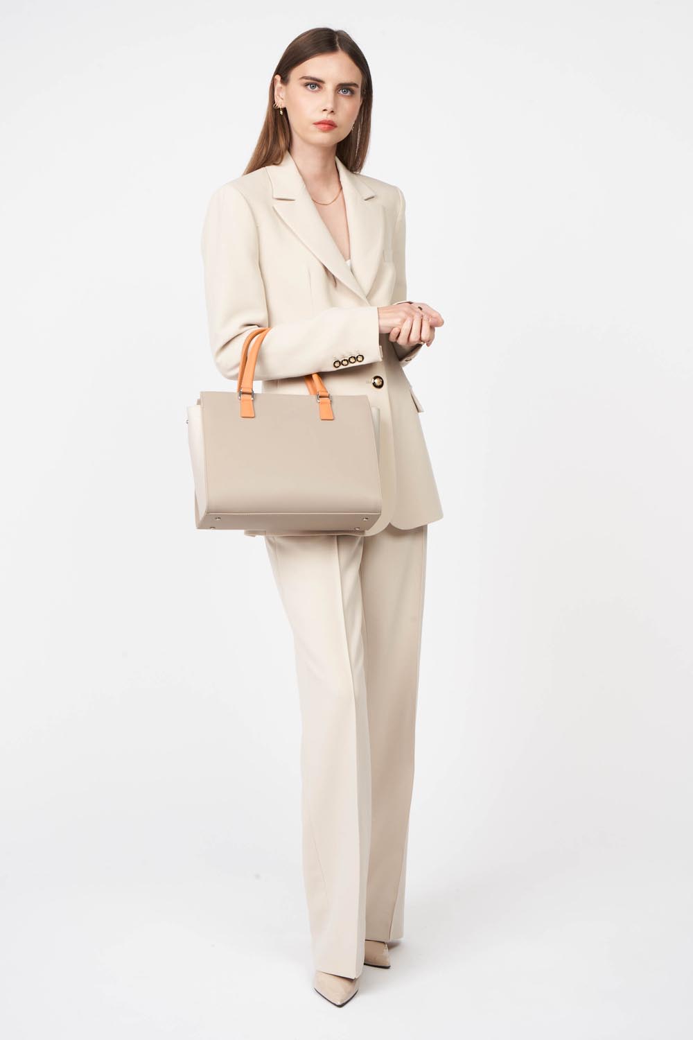 grand sac cabas main - smooth