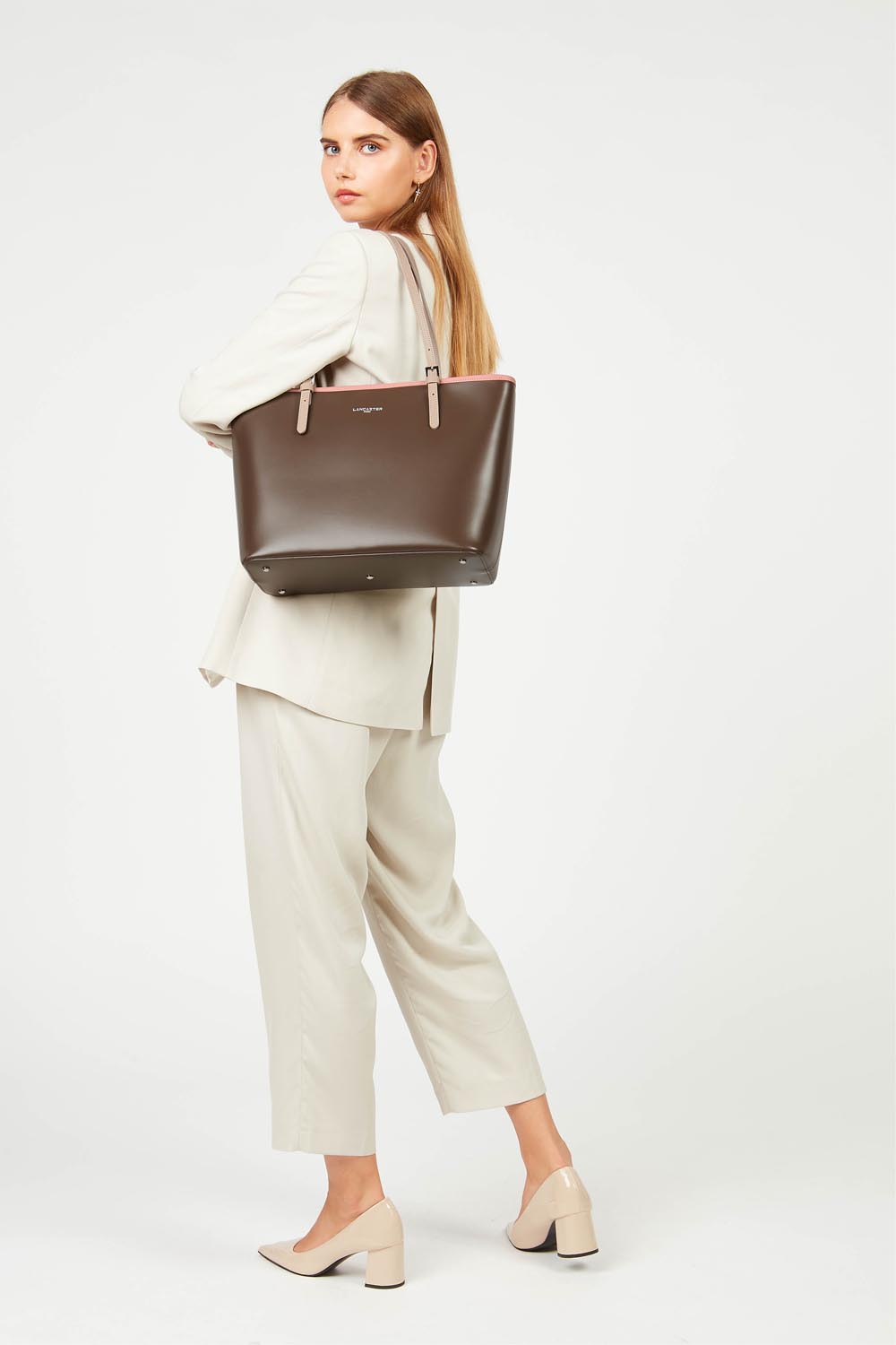 grand sac cabas épaule - smooth