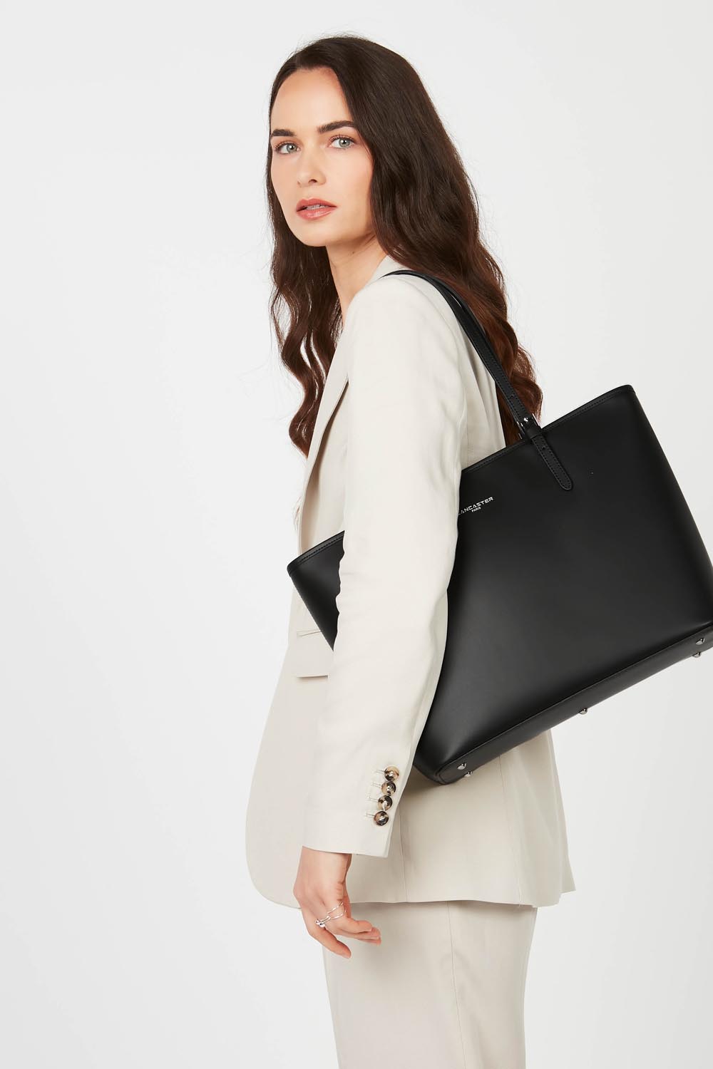 grand sac cabas épaule - smooth