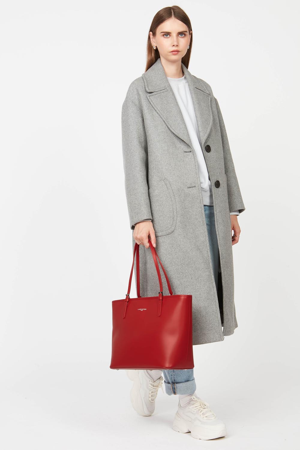 grand sac cabas épaule - smooth