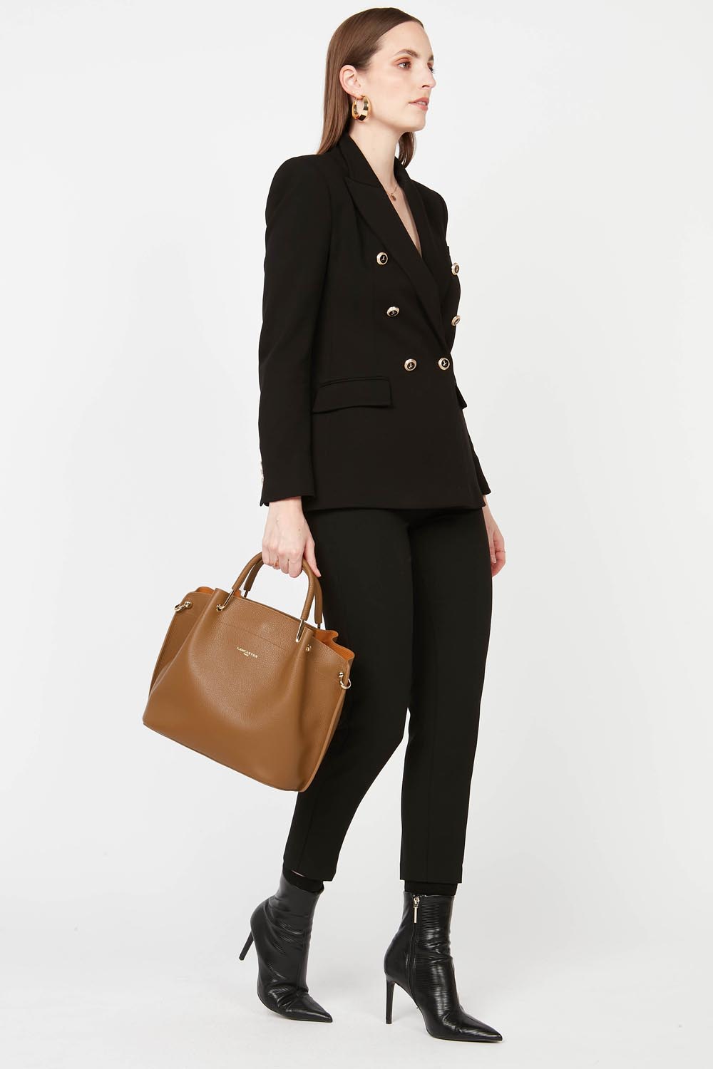 grand sac à main - foulonné double