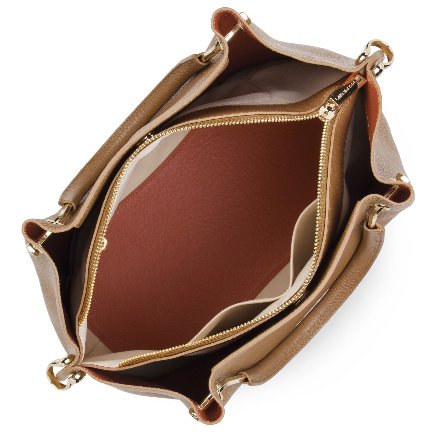 grand sac à main - foulonné double