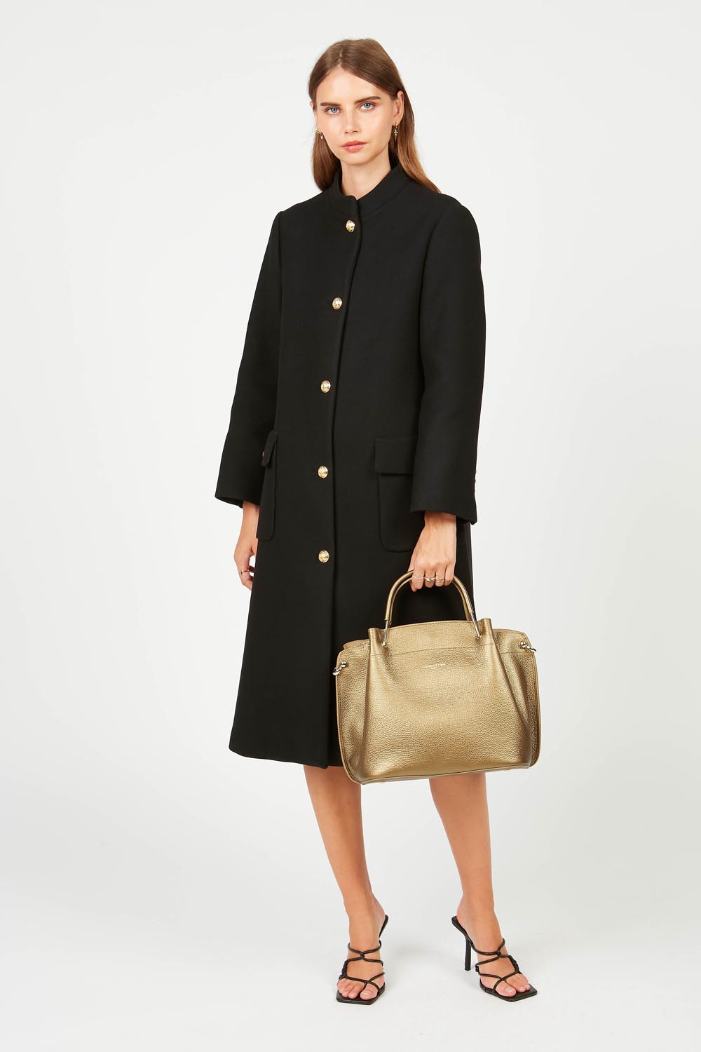 grand sac à main - foulonné double