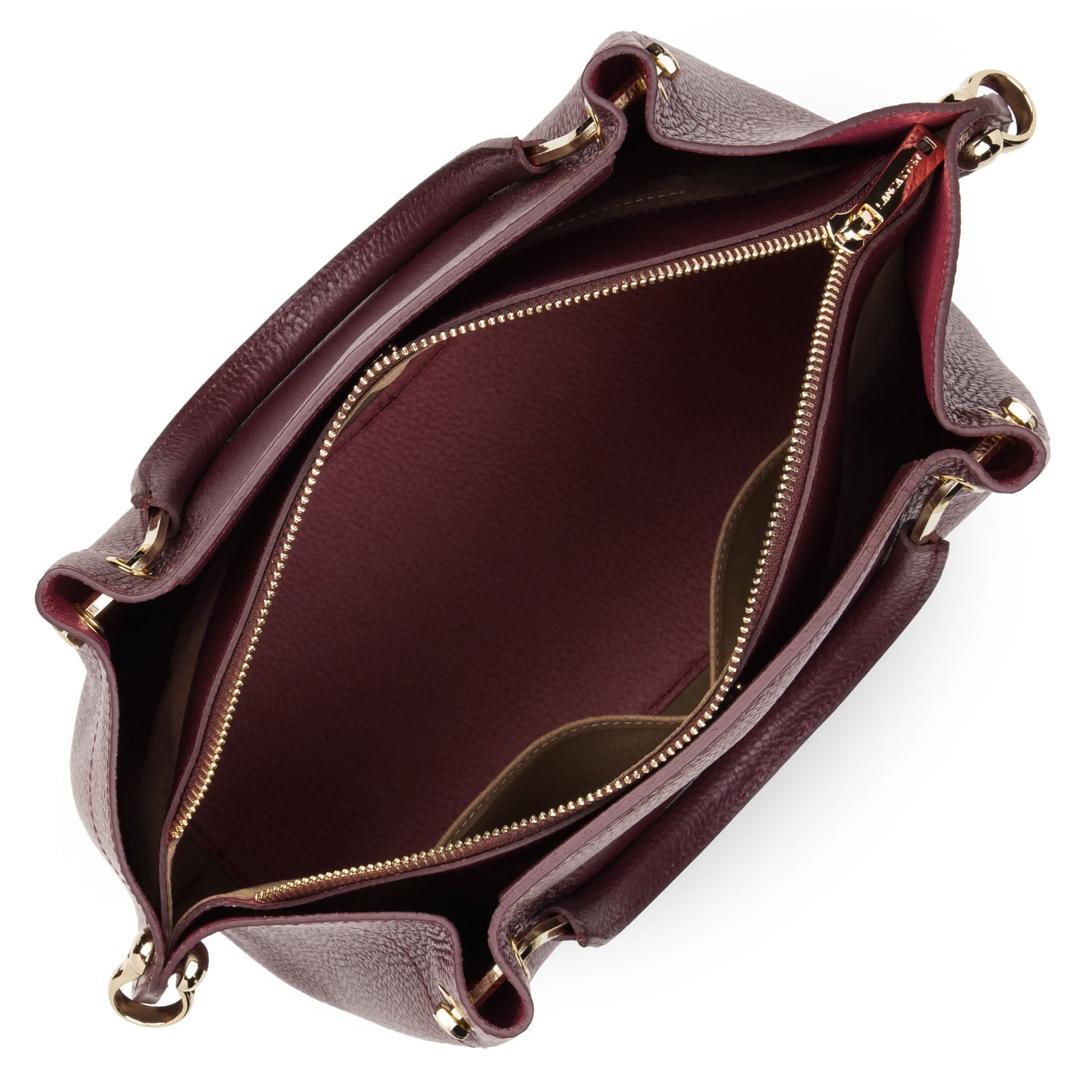 grand sac à main - foulonné double