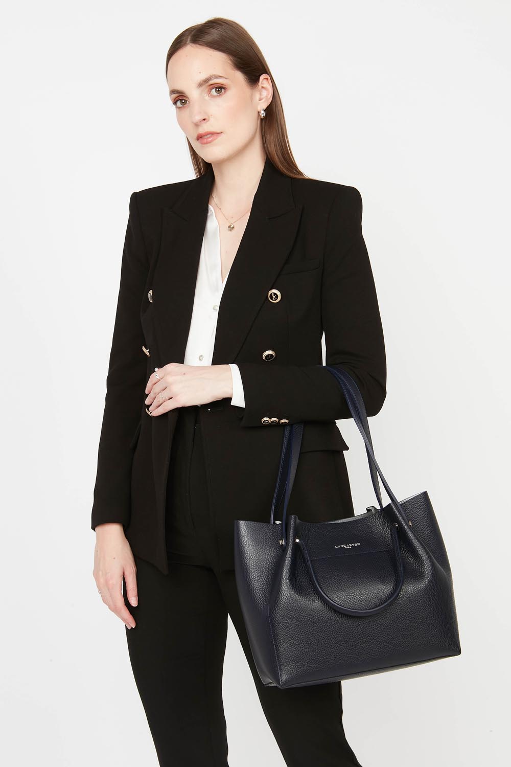 sac cabas épaule - foulonné double