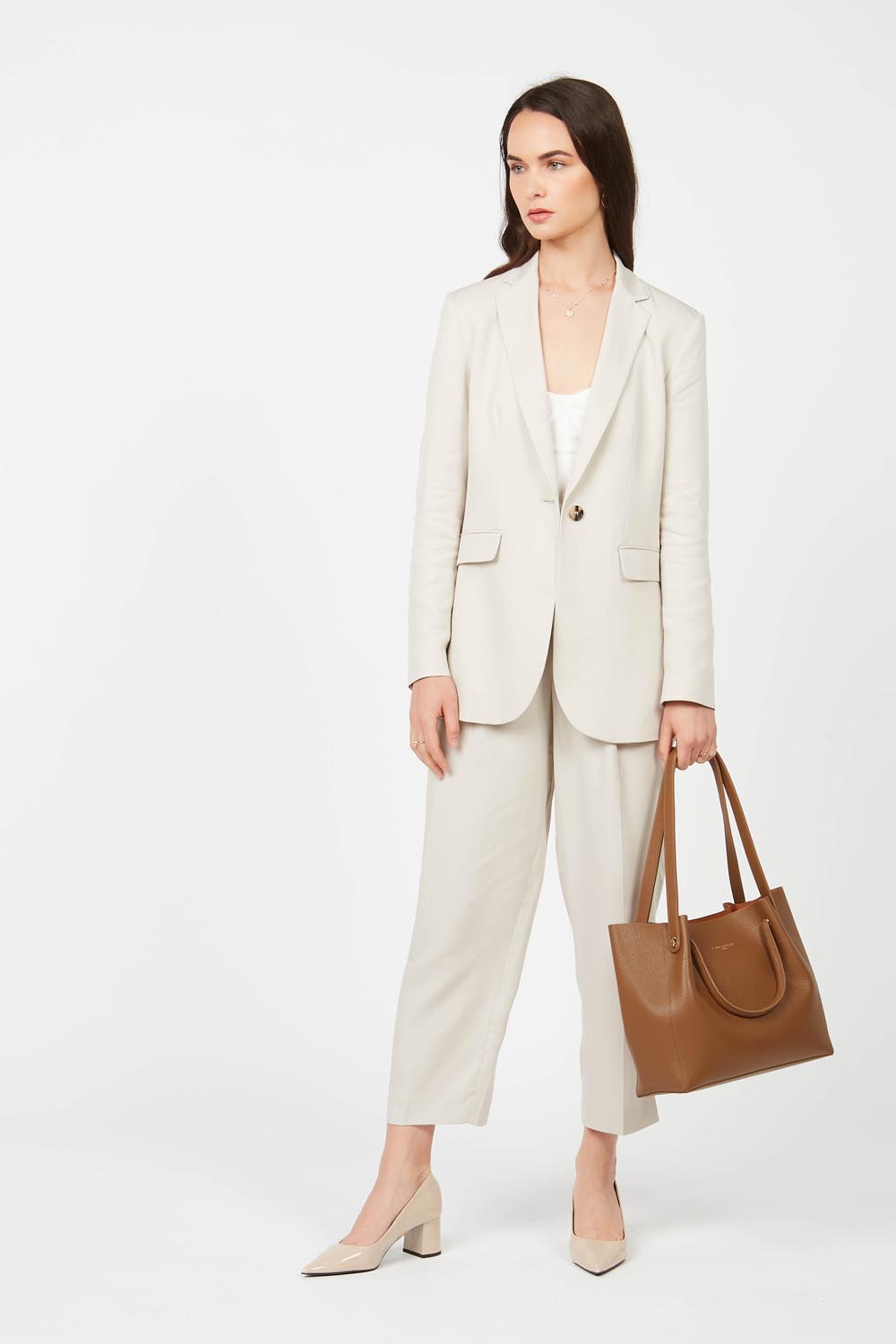 sac cabas épaule - foulonné double