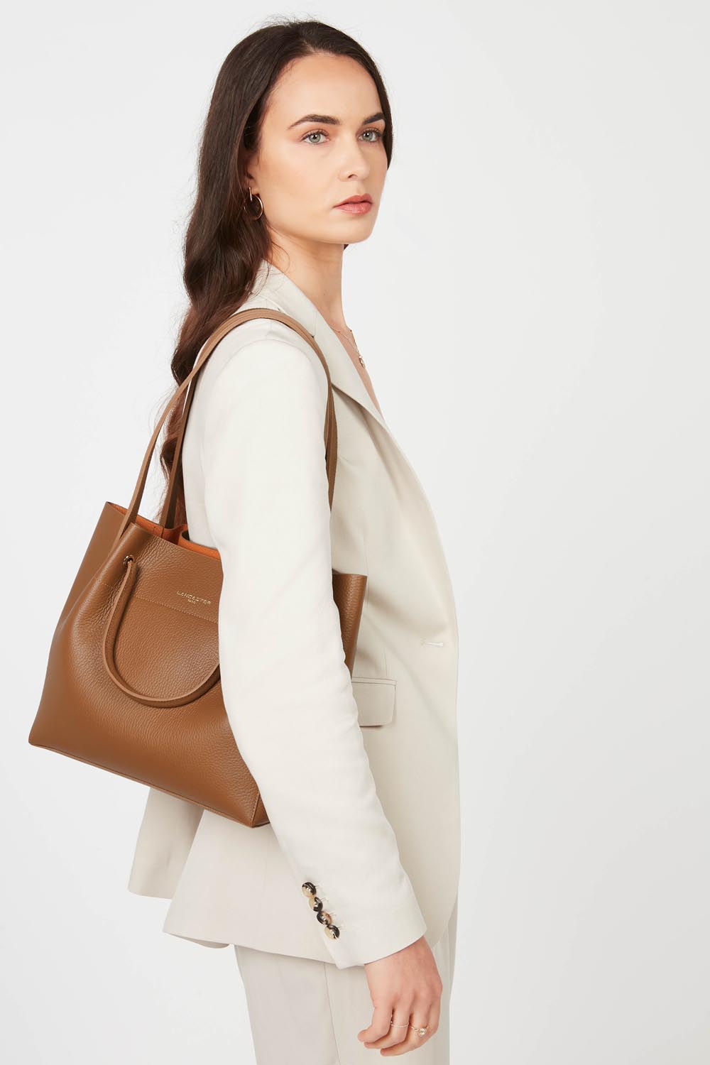 sac cabas épaule - foulonné double