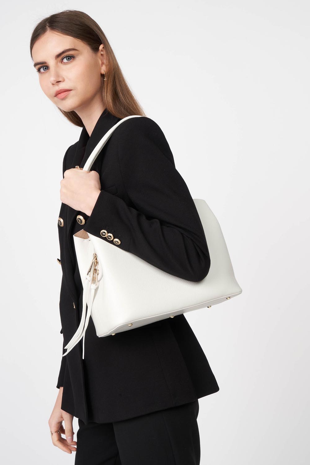 sac cabas épaule - foulonné double