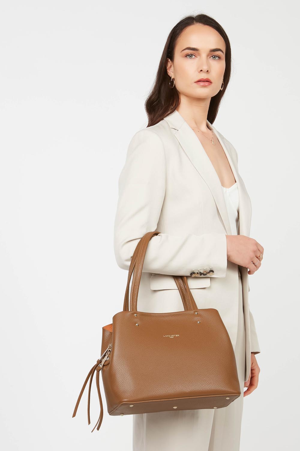 sac cabas épaule - foulonné double