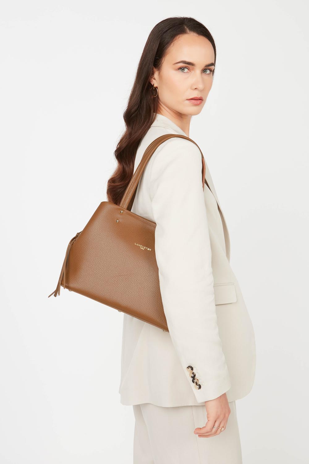 sac cabas épaule - foulonné double