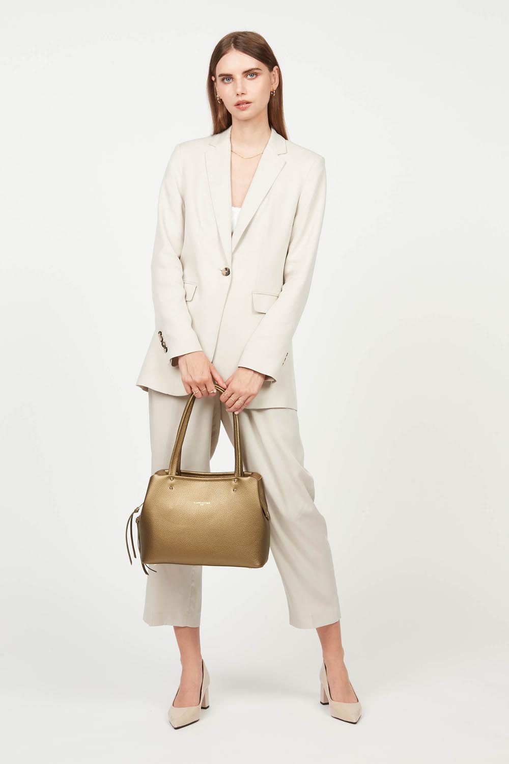 sac cabas épaule - foulonné double