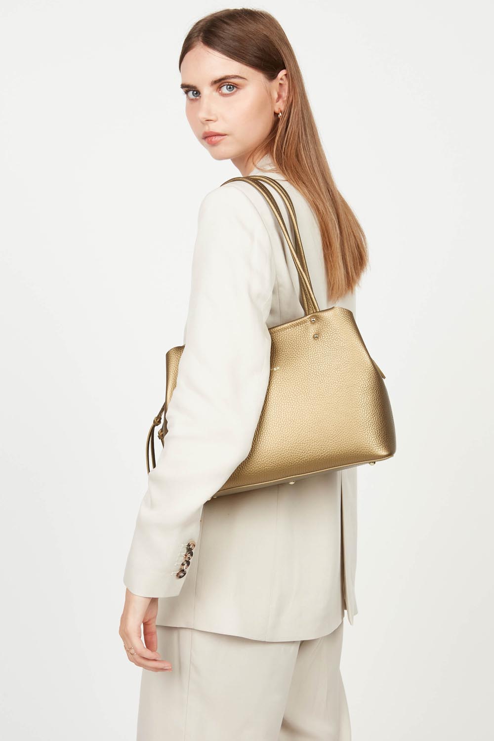 sac cabas épaule - foulonné double