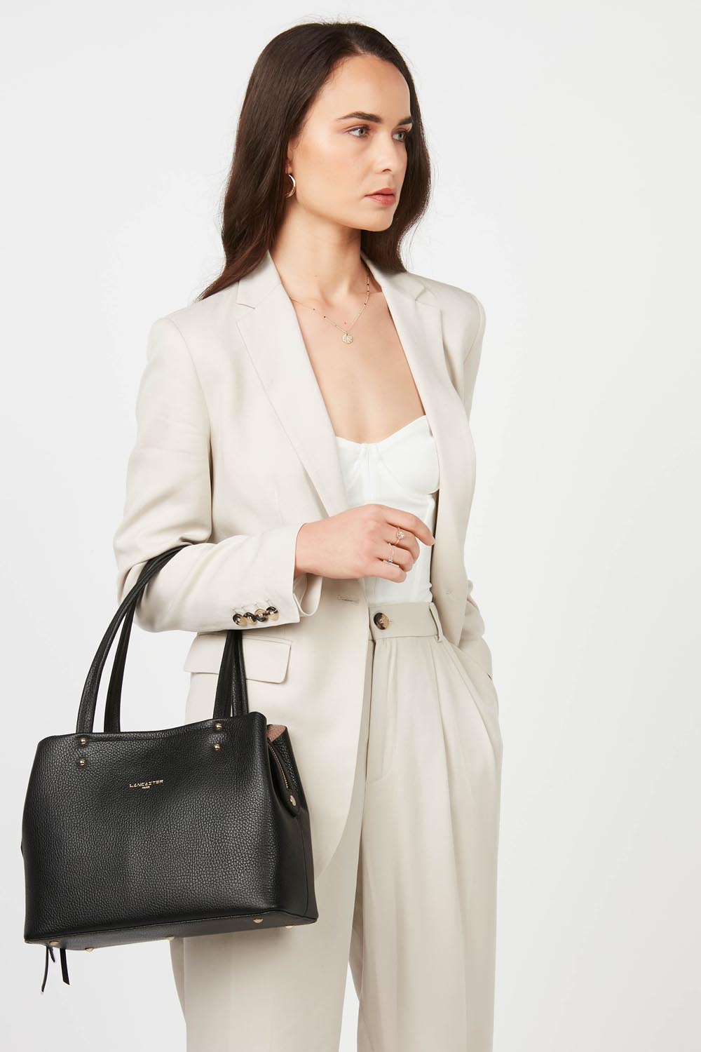 sac cabas épaule - foulonné double