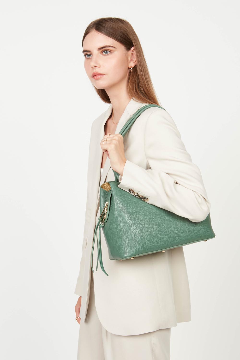 sac cabas épaule - foulonné double