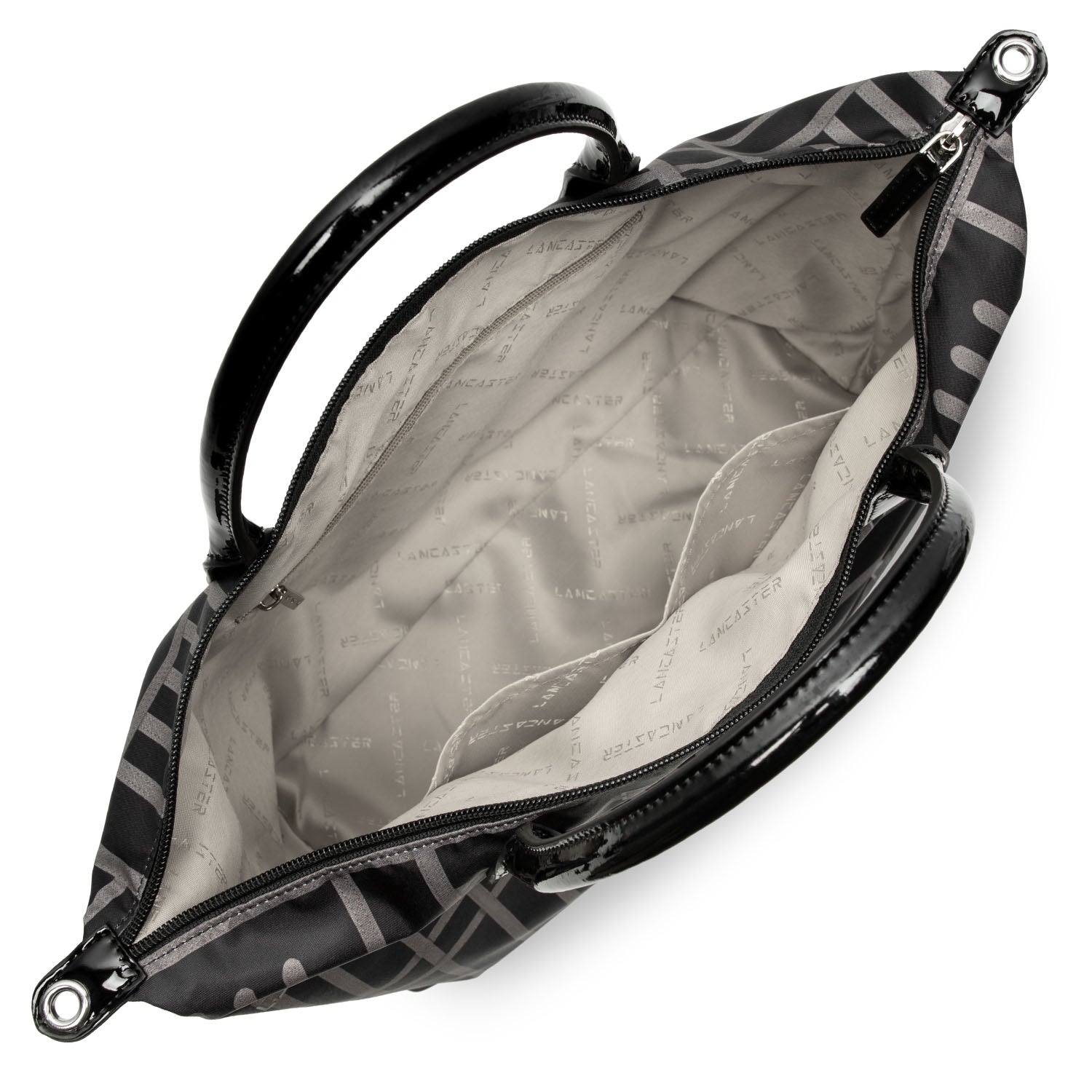 grand sac cabas main - basic verni