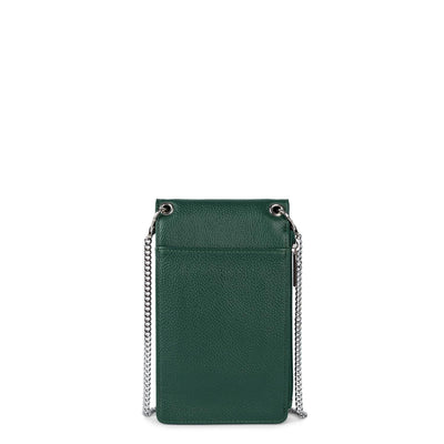 pochette smartphone - foulonné pm #couleur_vert-fonc