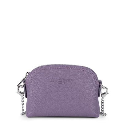 petit porte-monnaie - foulonné pm #couleur_mauve-fonc