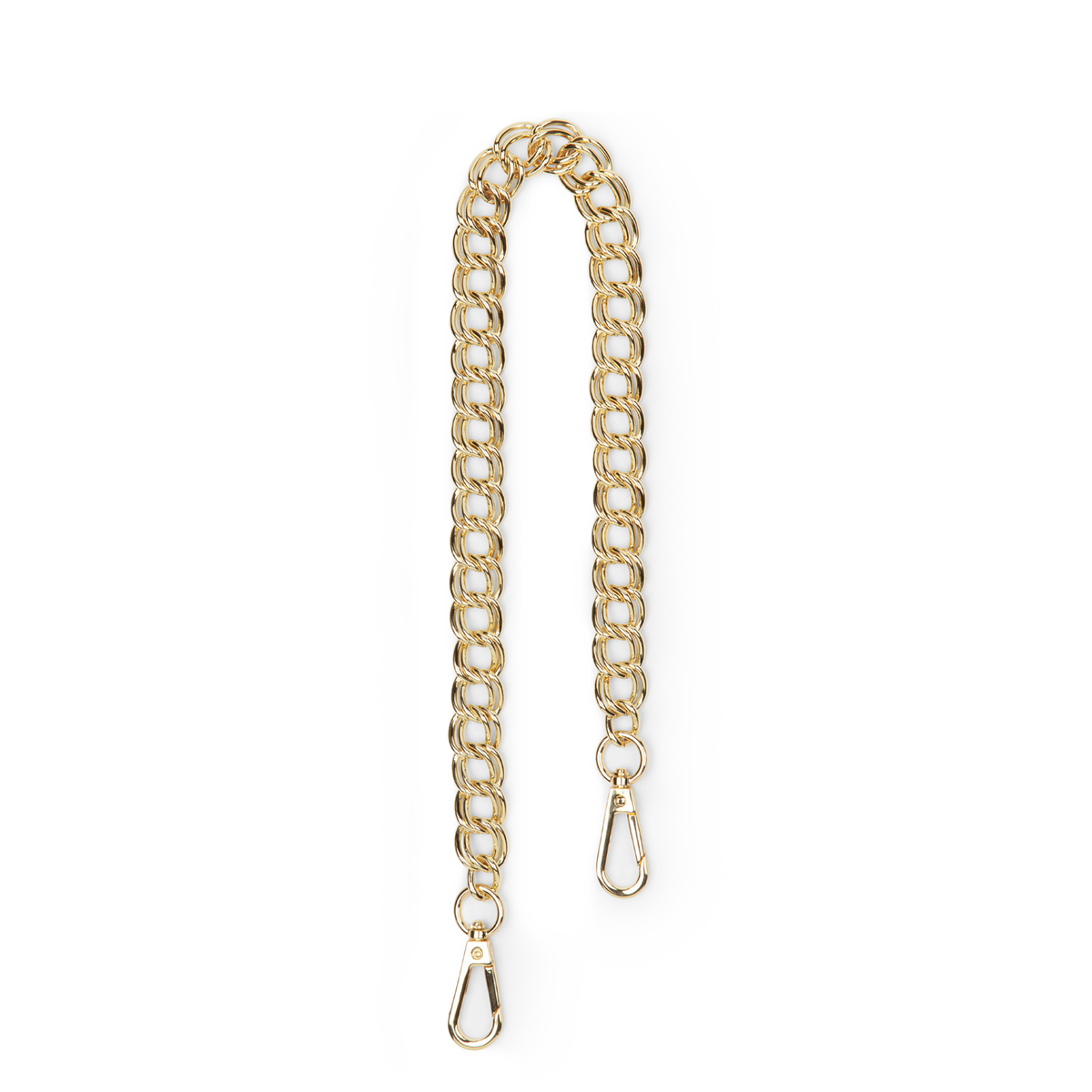 Chaîne De Sac à Main Gun Métal Maille Jaseron Massive 70 Cm - Neuf Avec étiquettes