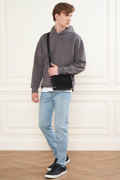 sac trotteur - croco homme #couleur_noir