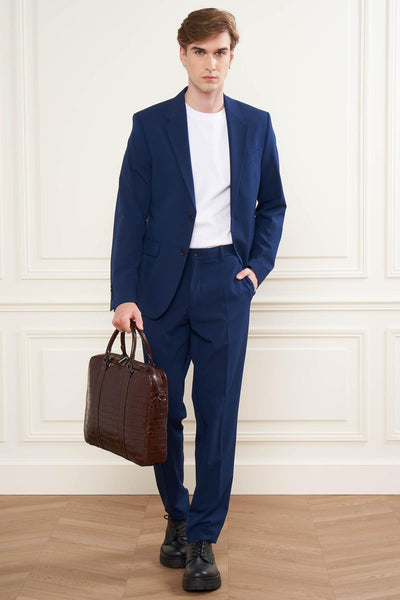 porte documents - croco homme #couleur_marron