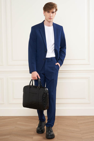 porte documents - croco homme #couleur_noir