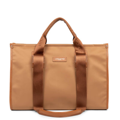 grand sac cabas épaule - basic faculty #couleur_camel