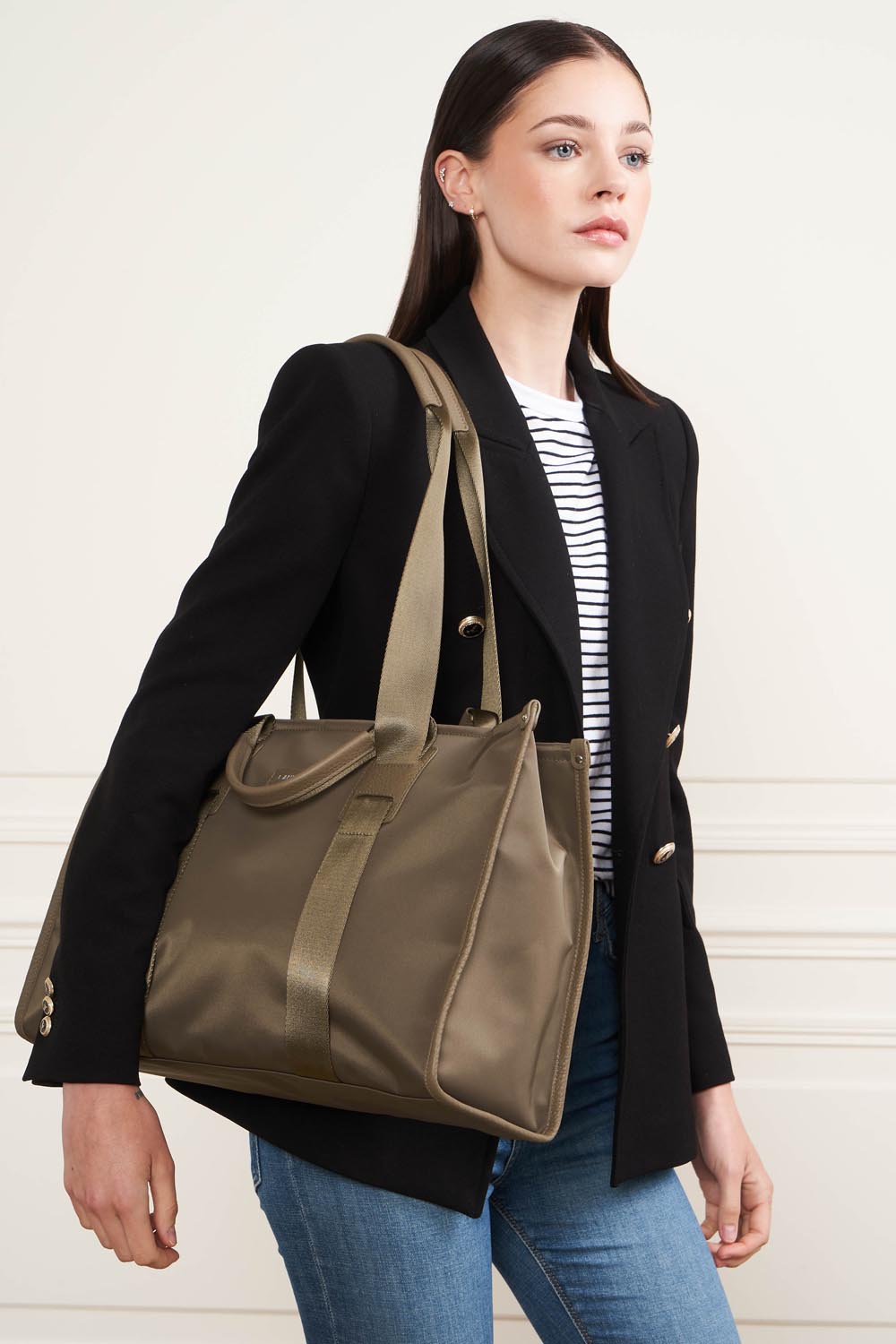 grand sac cabas épaule - basic faculty #couleur_taupe