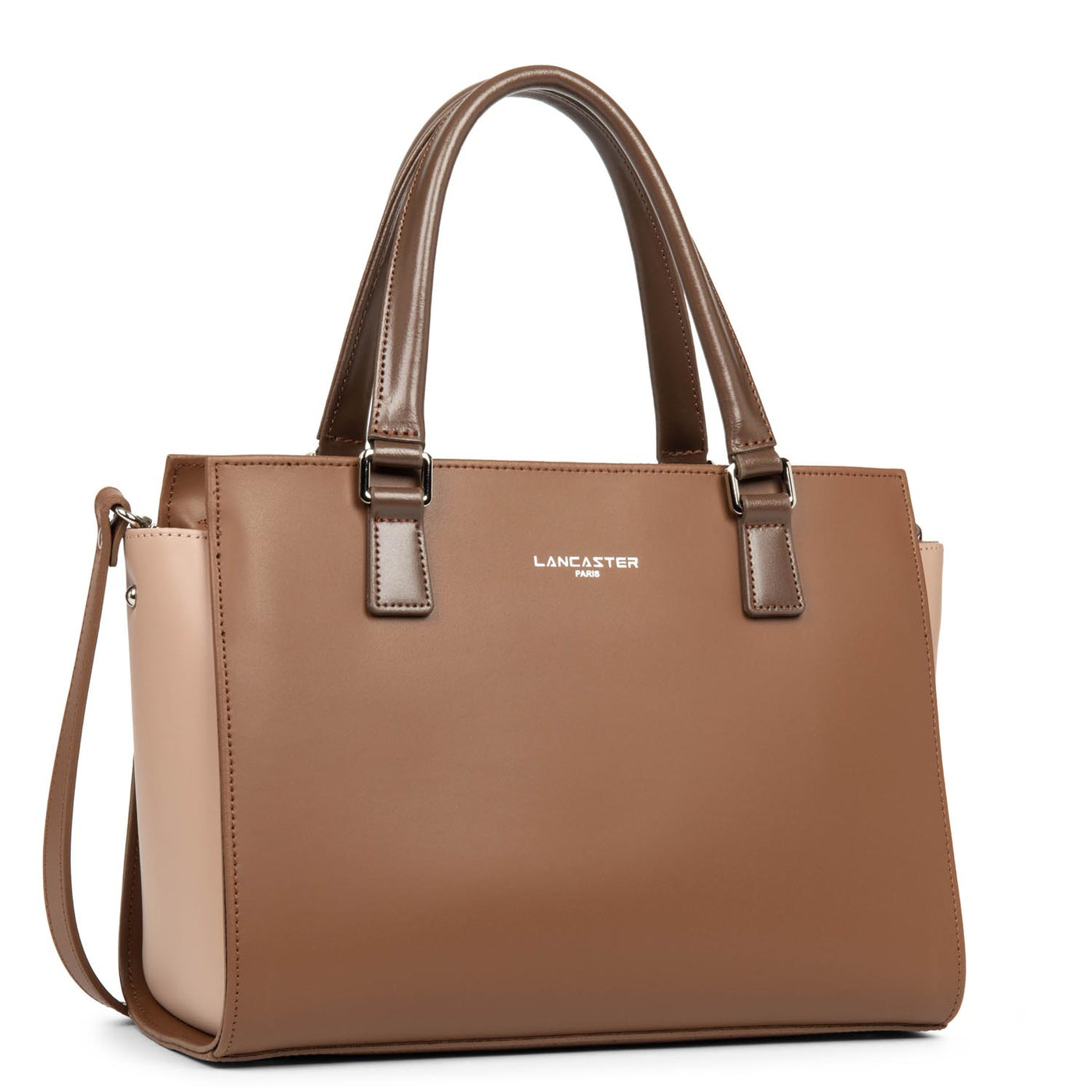 sac à main - smooth #couleur_vison-nude-fonc-marron