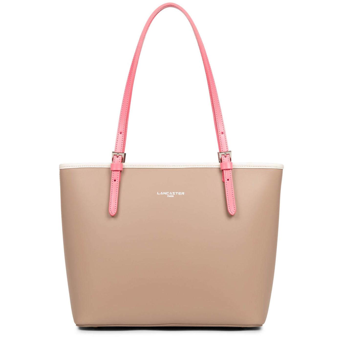 sac cabas épaule - smooth #couleur_nude-ecru-rose-fonc