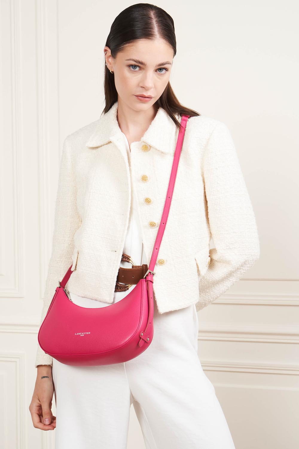 sac demi lune - sierra #couleur_fuxia