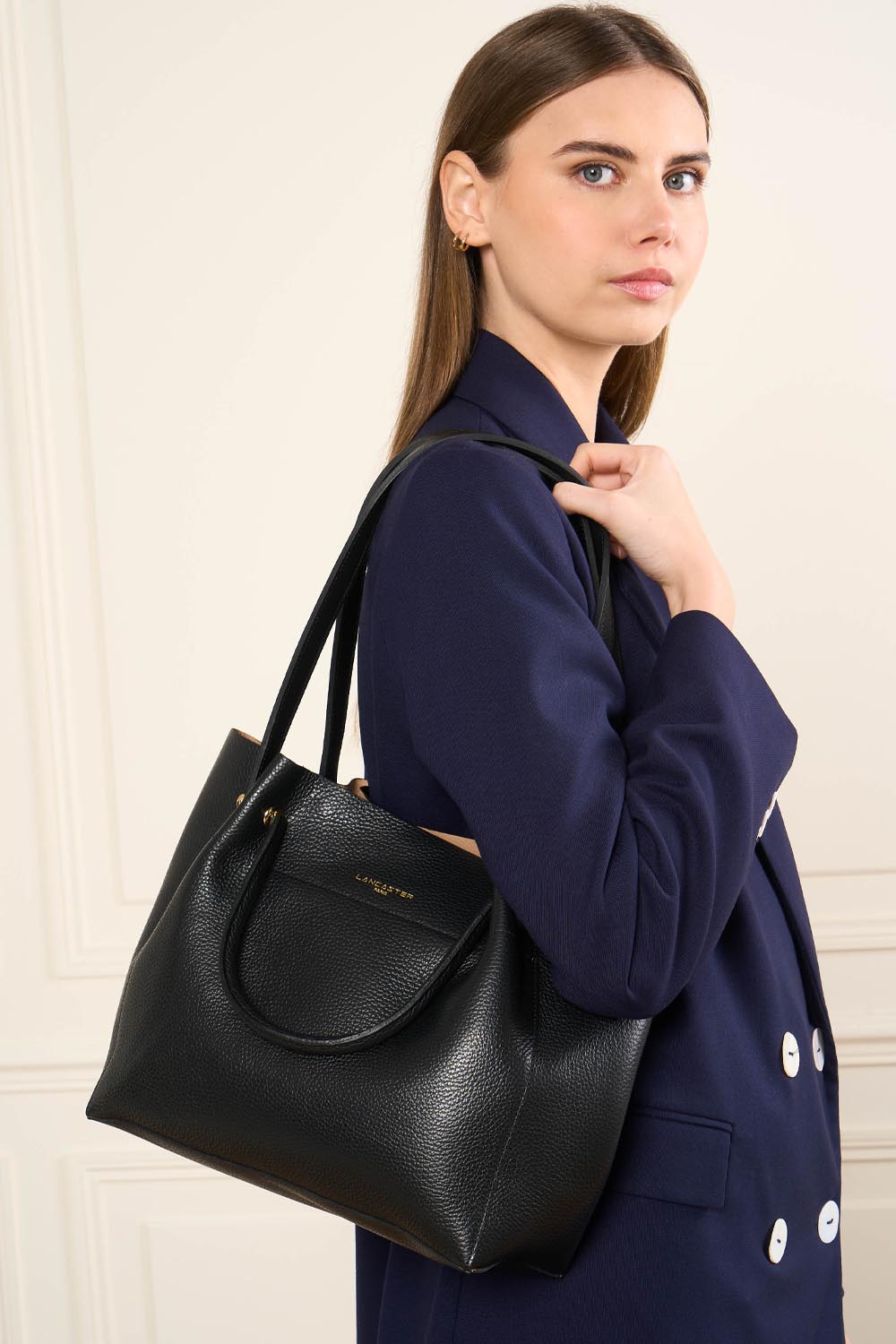 sac cabas épaule - foulonné double