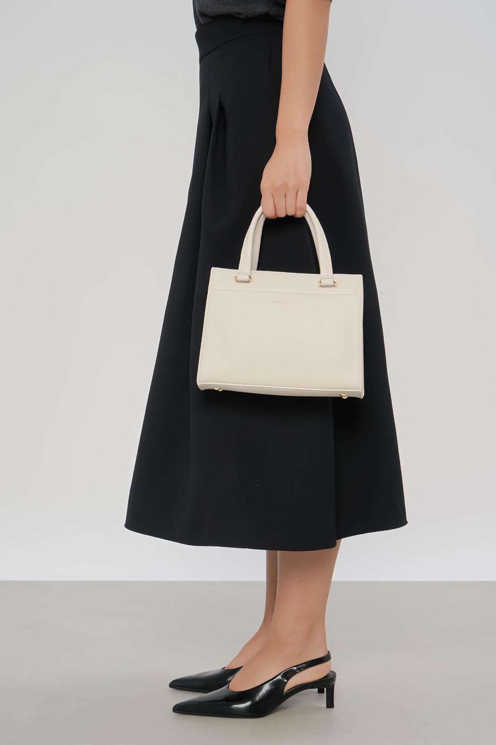 petit sac à main - foulonné double 