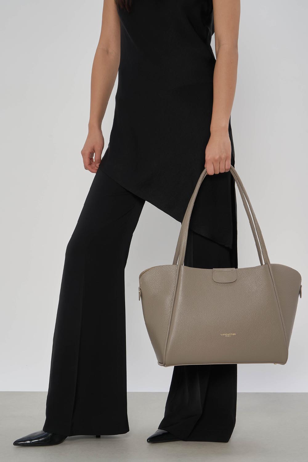 très grand sac cabas épaule - ida double 