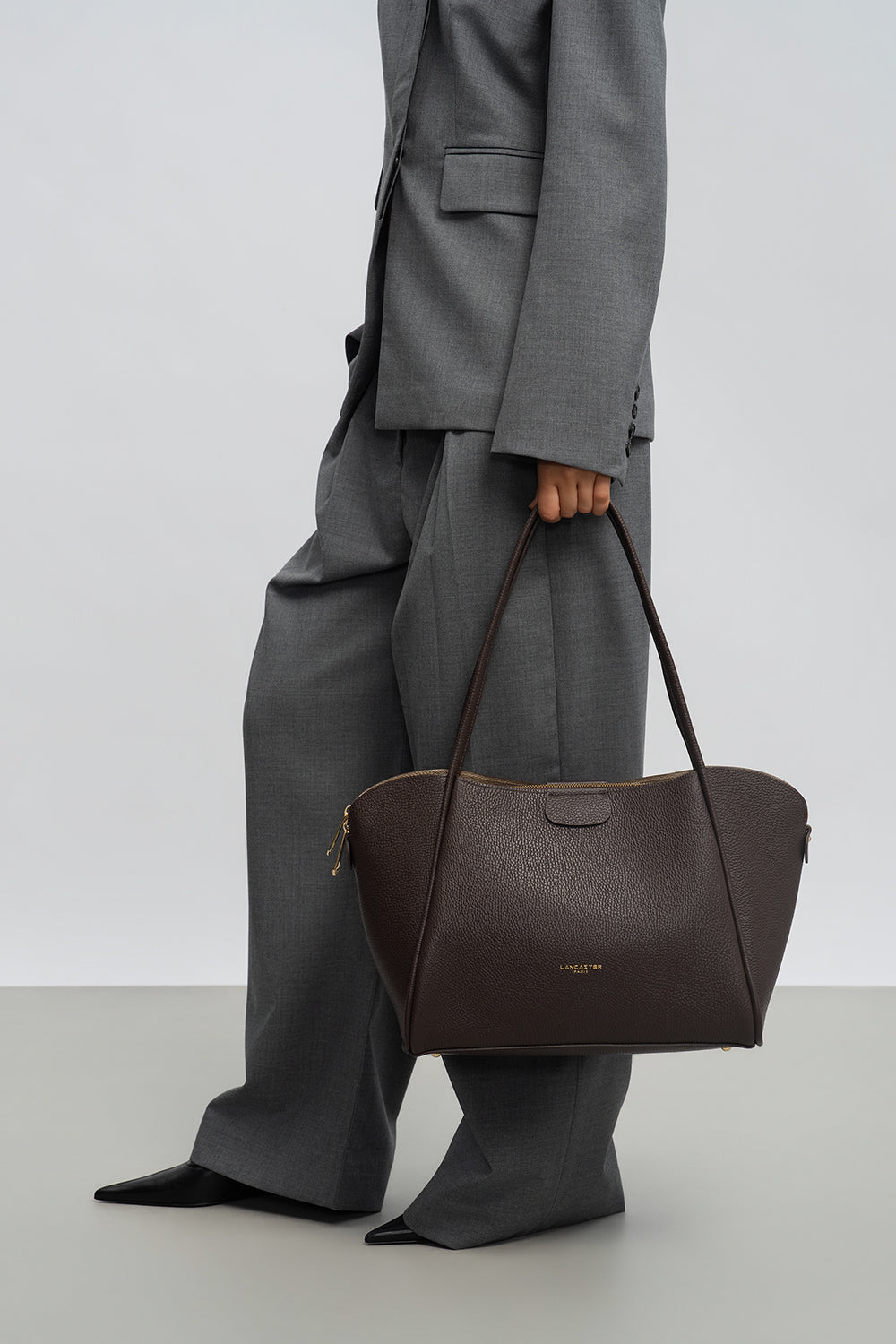 très grand sac cabas épaule - ida double 