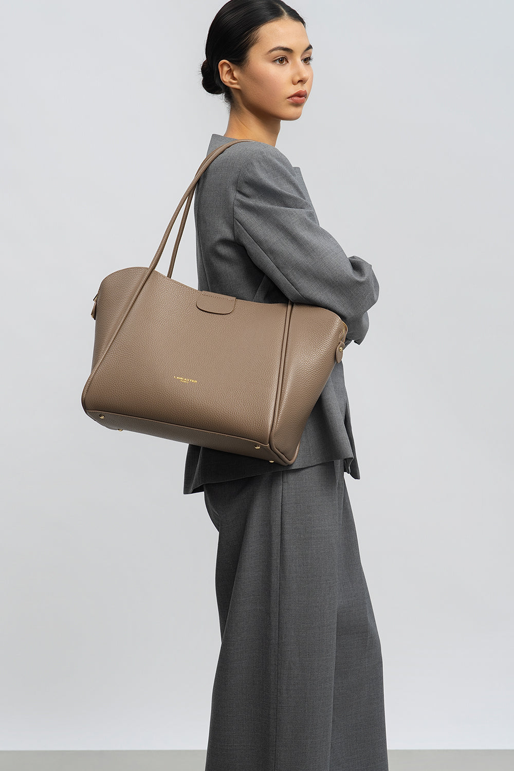 très grand sac cabas épaule - ida double 