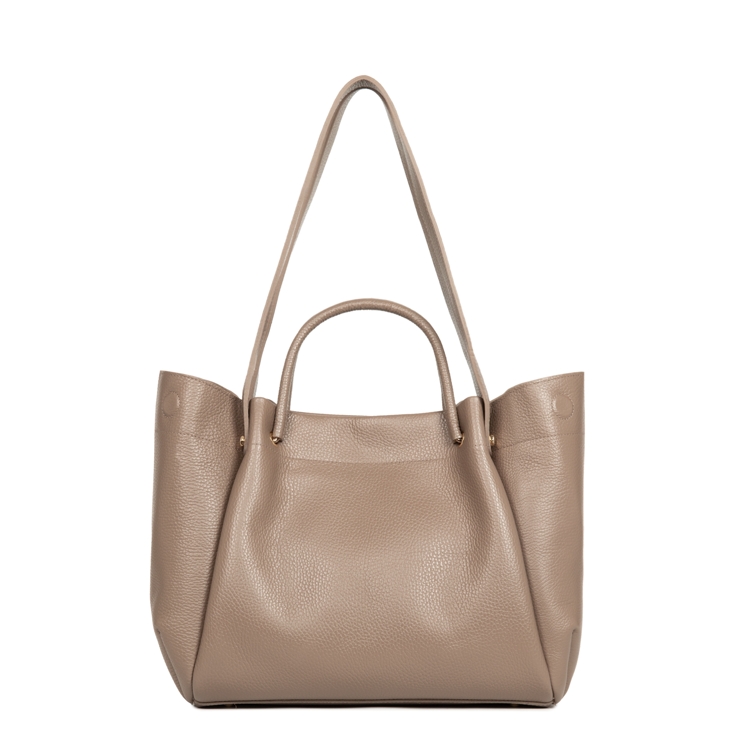 très grand sac cabas épaule - foulonné double louisa 