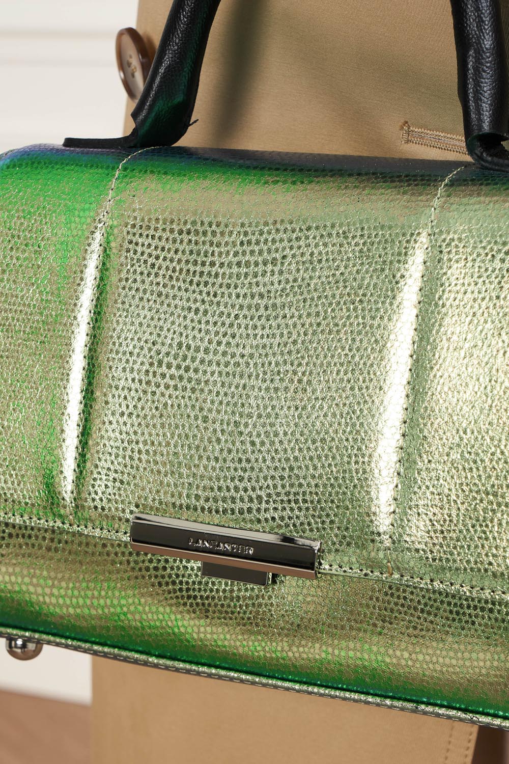 petit sac à main - exotic trinity #couleur_vert-camlon