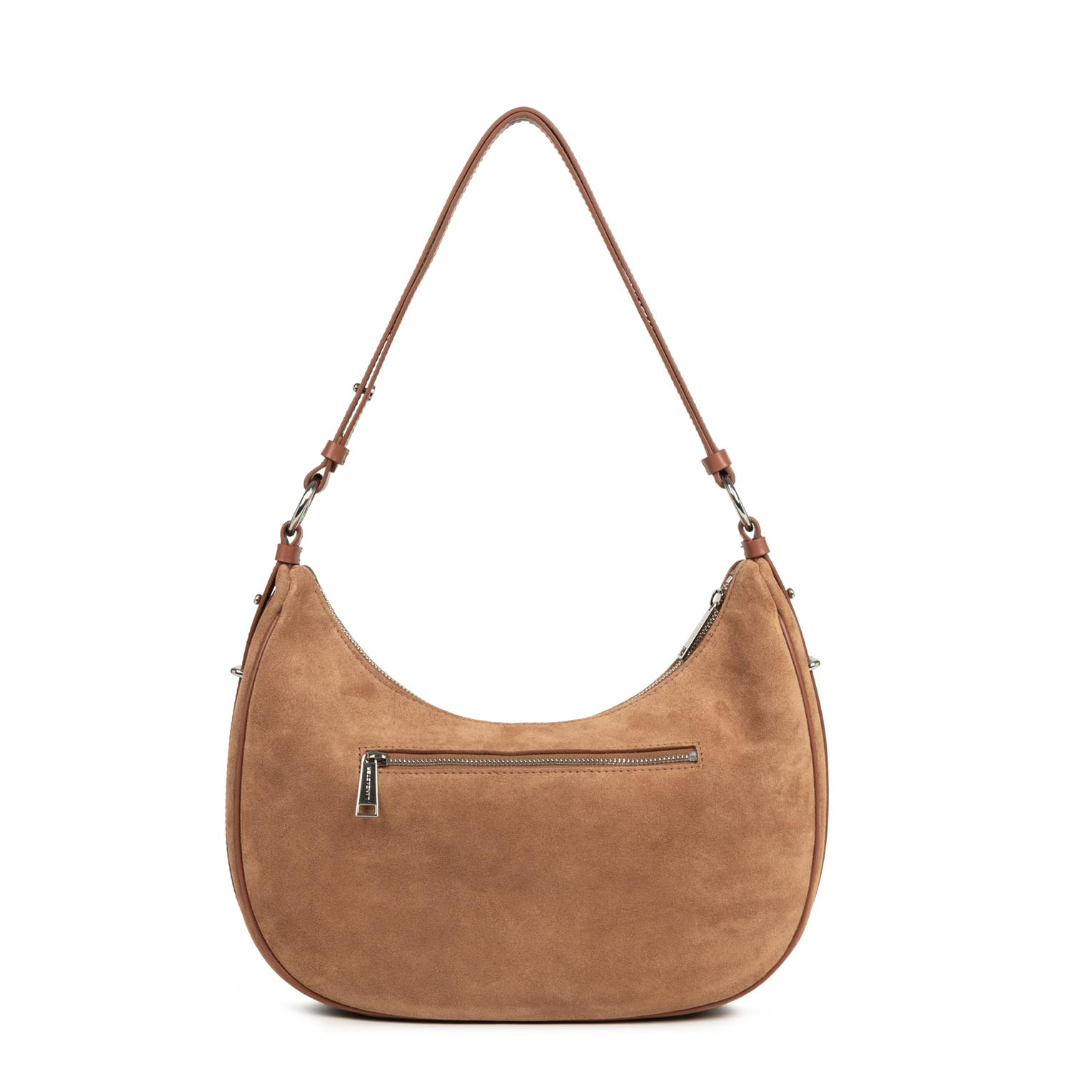 Sac à main forme besace marron à fausses chaines Sac à main forme besace marron à fausses chaines