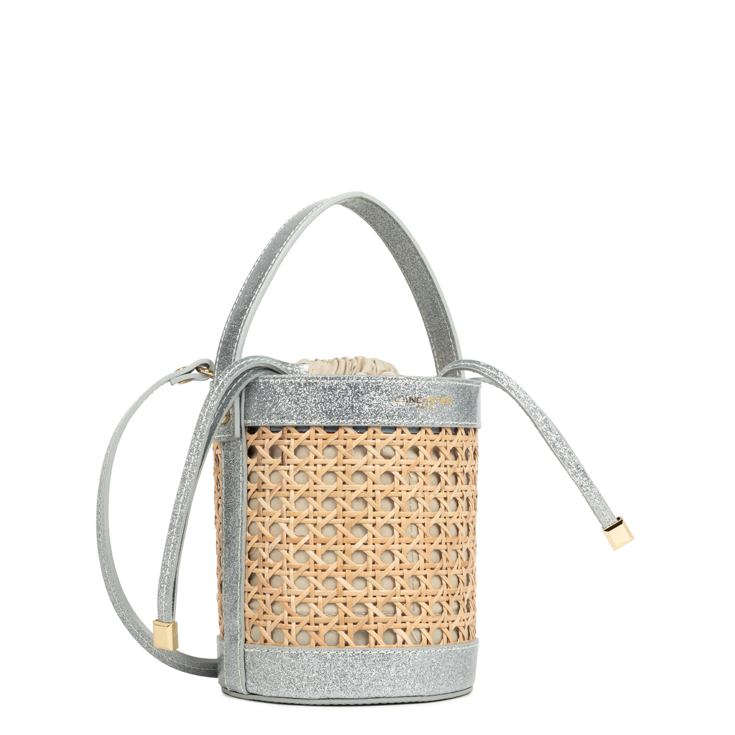 petit sac seau - cannage rotin 