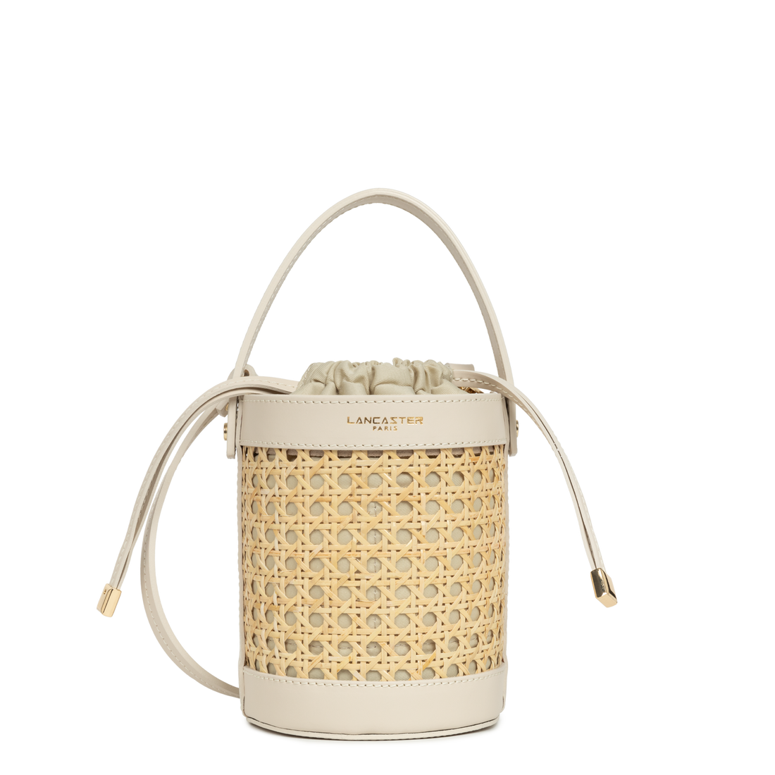 petit sac seau - cannage rotin