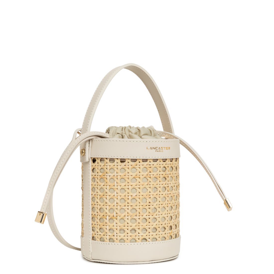 petit sac seau - cannage rotin