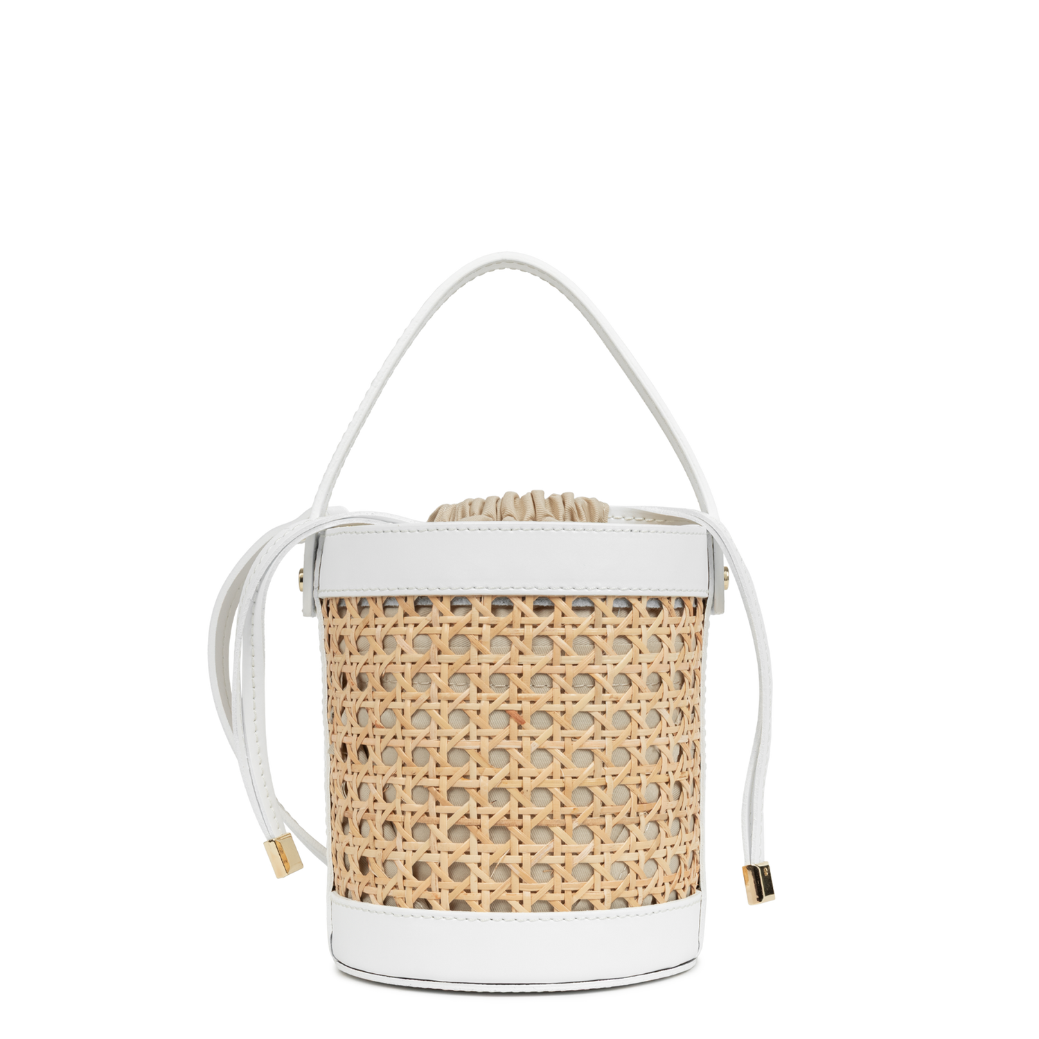 petit sac seau - cannage rotin 