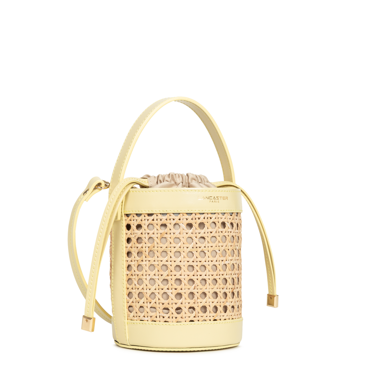 petit sac seau - cannage rotin 