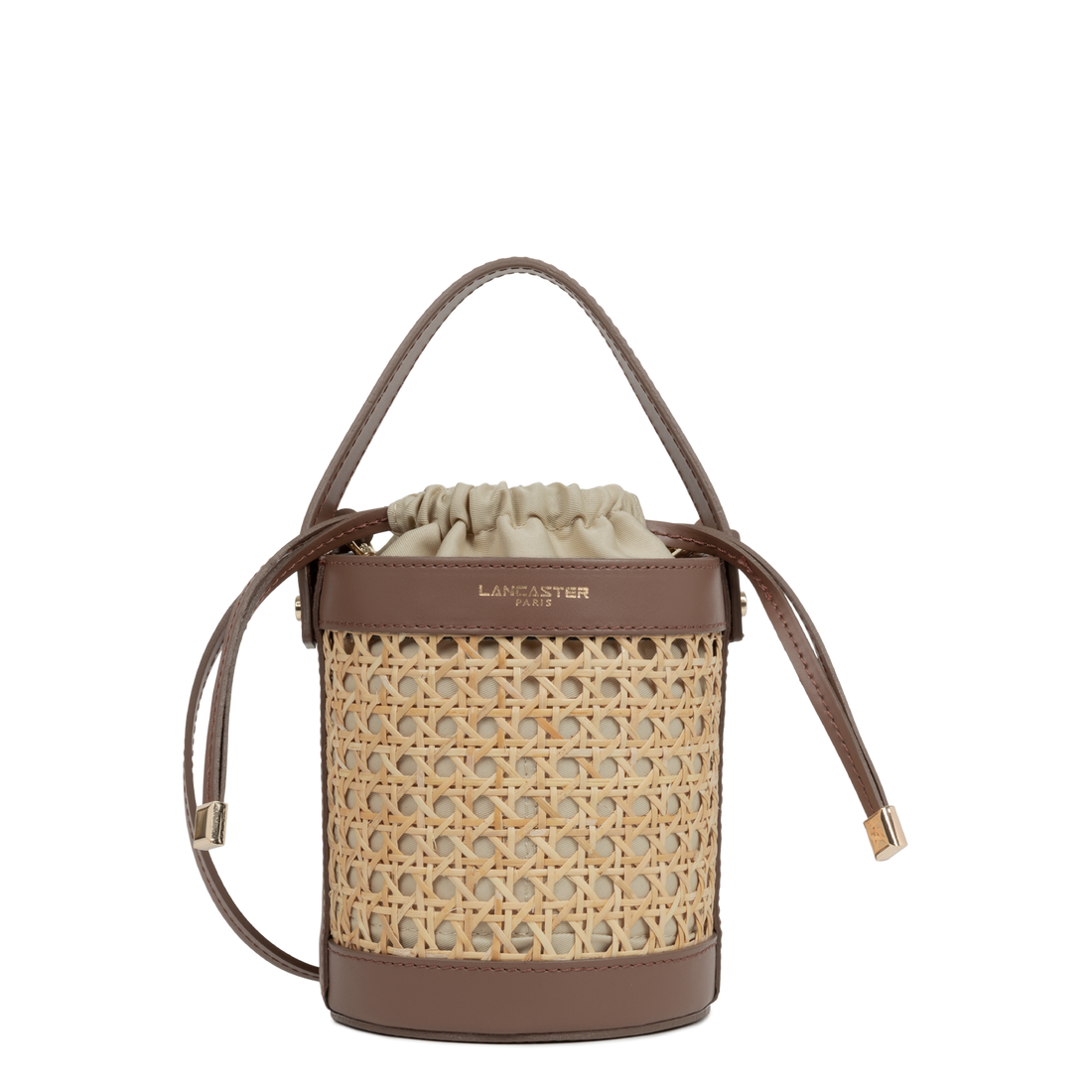 petit sac seau - cannage rotin 