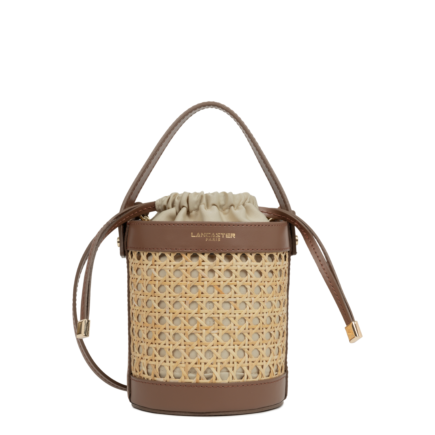 petit sac seau - cannage rotin 