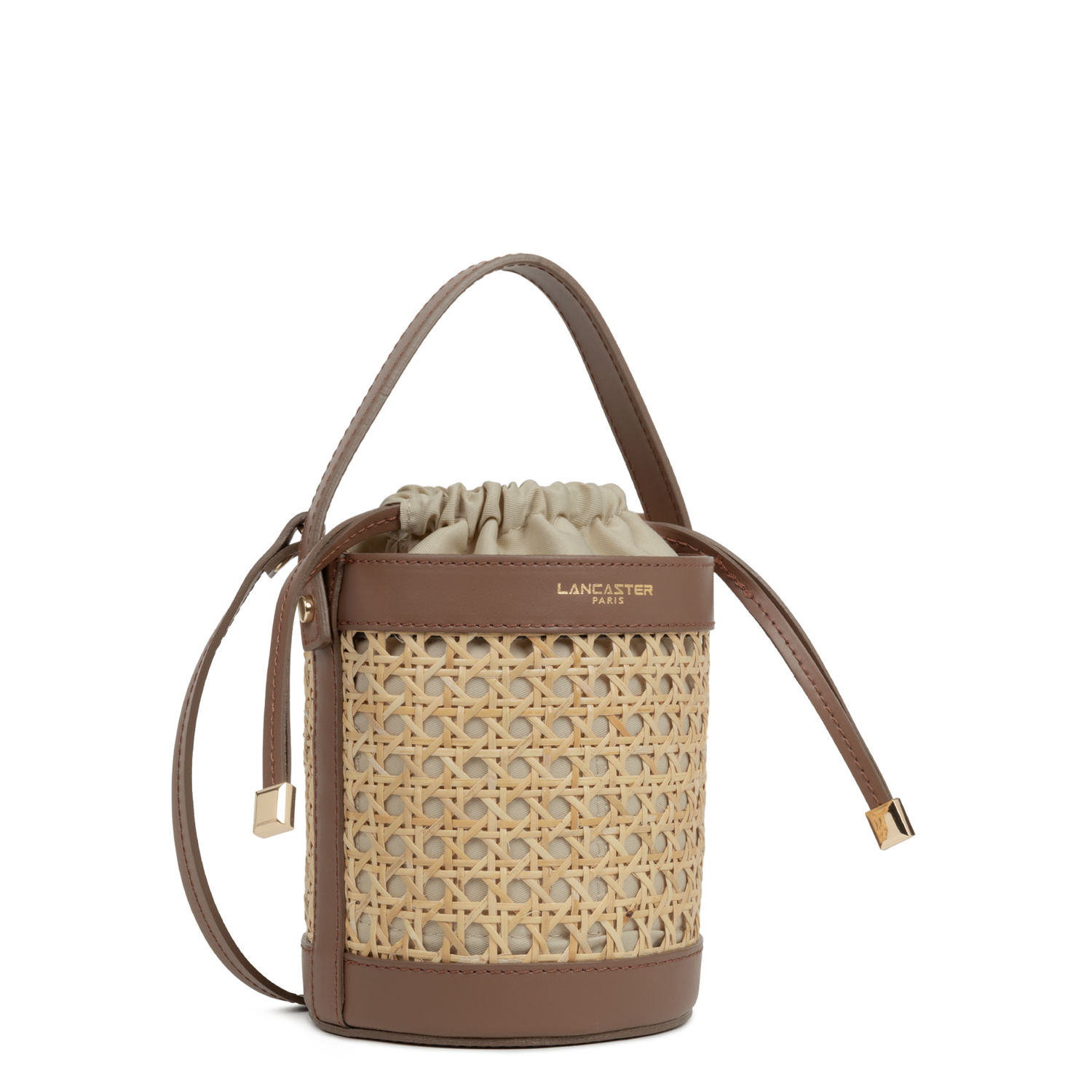 petit sac seau - cannage rotin 