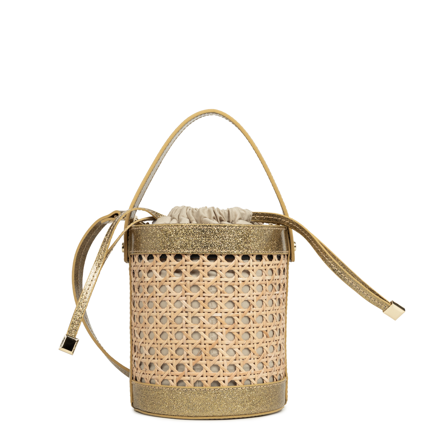 petit sac seau - cannage rotin 