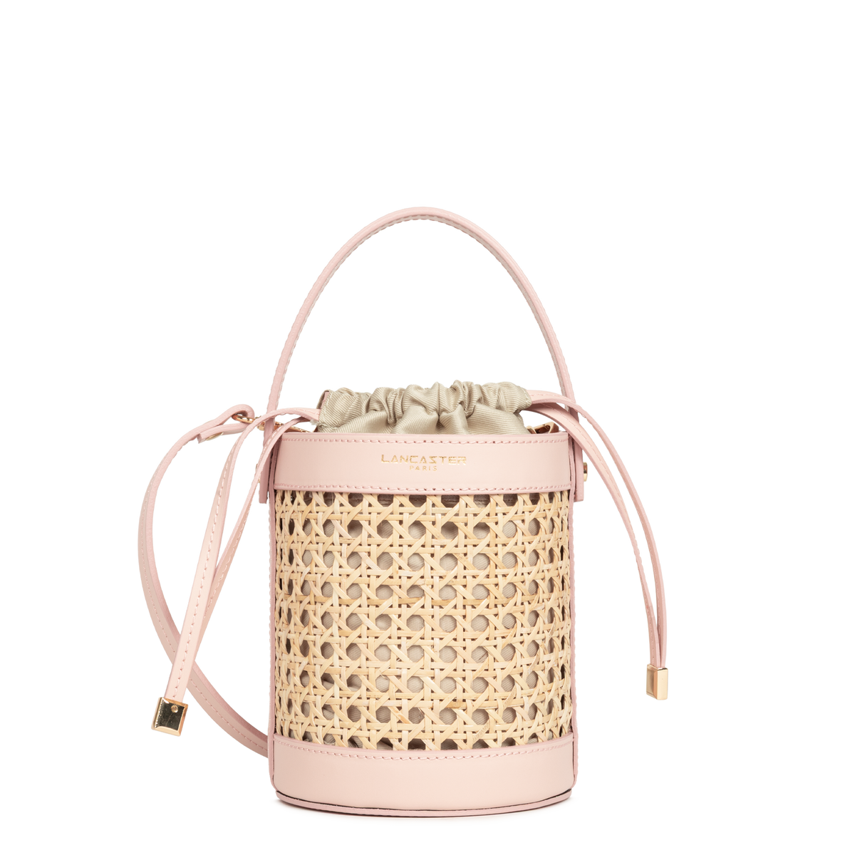 petit sac seau - cannage rotin 