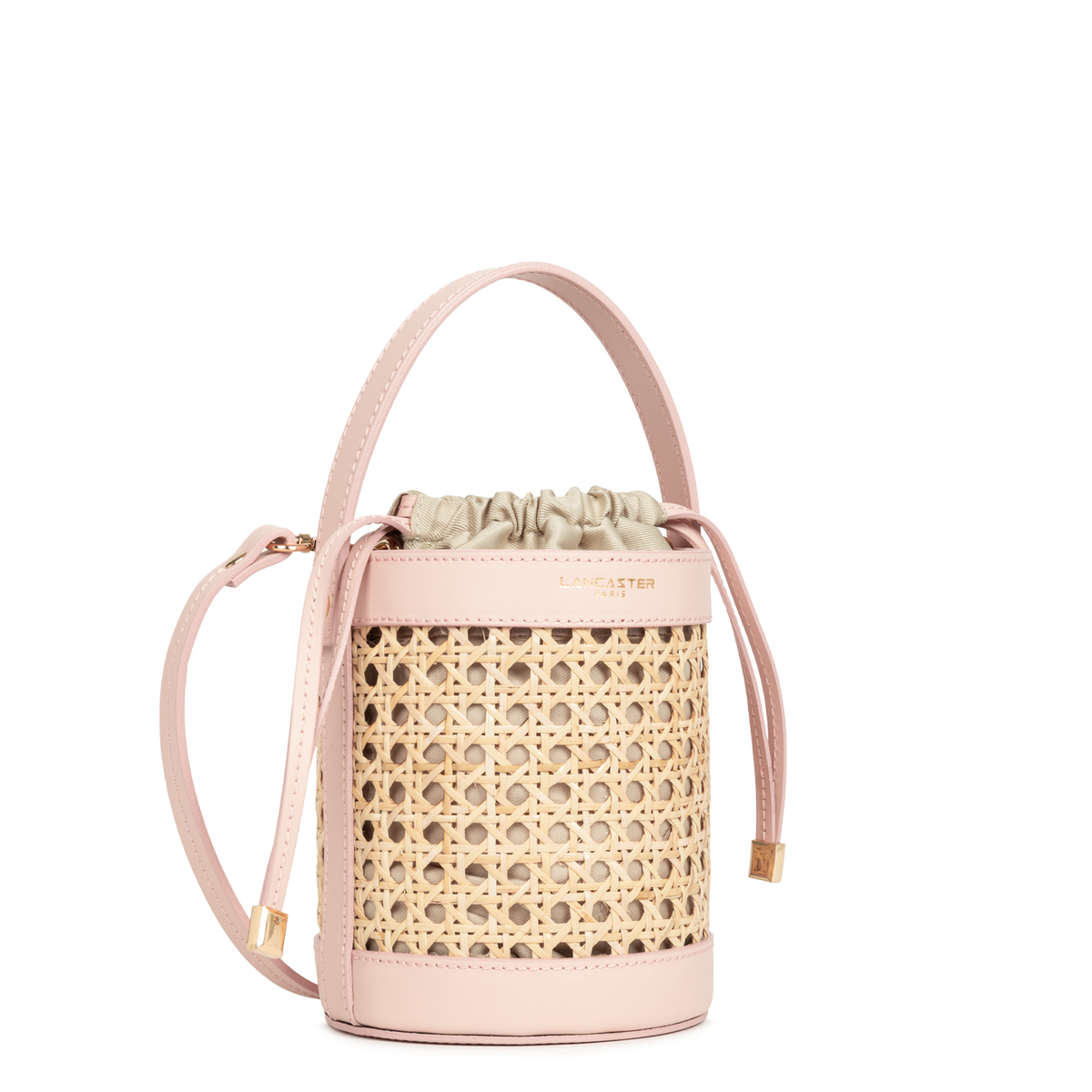 petit sac seau - cannage rotin 