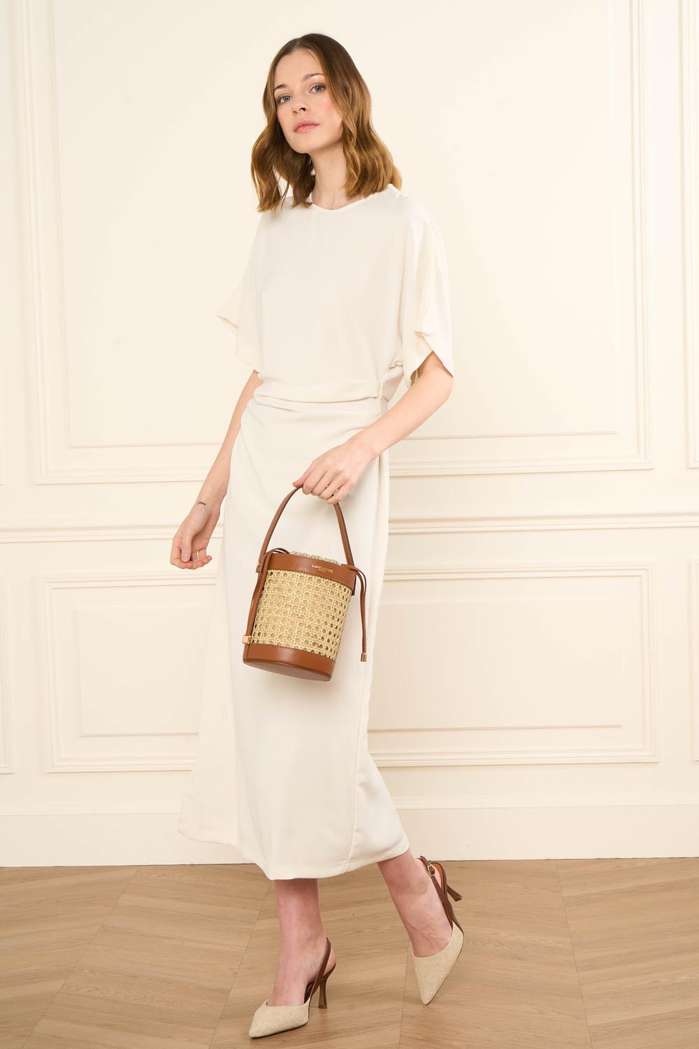 sac seau - cannage rotin 